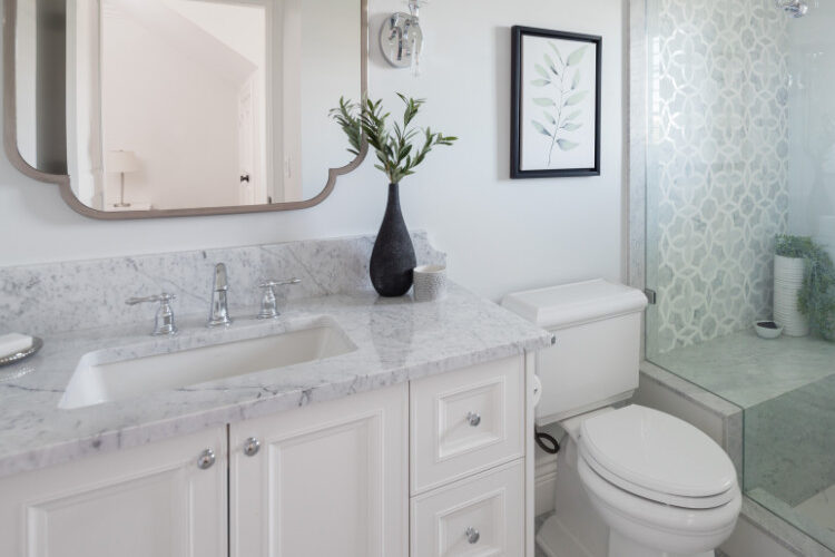 Stone bathroom vanity